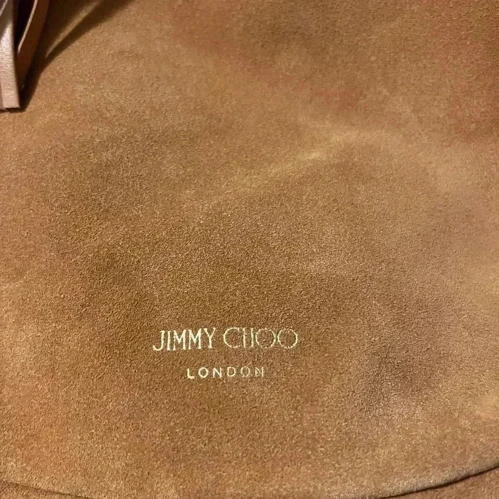 NWOT Jimmy Choo Tan Suede Hobo Bag with Tassle